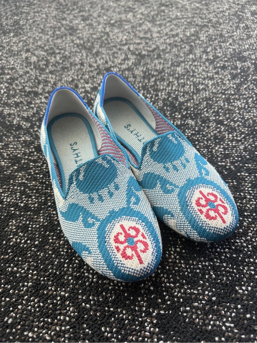 ROTHYS Women's Moroccan Teal Colorway Loafer Flats Shoes Limited Edition